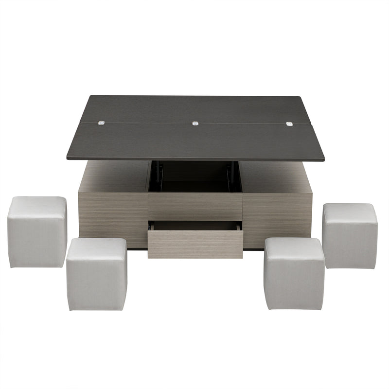 5 Pieces Lift Top Coffee Table Set