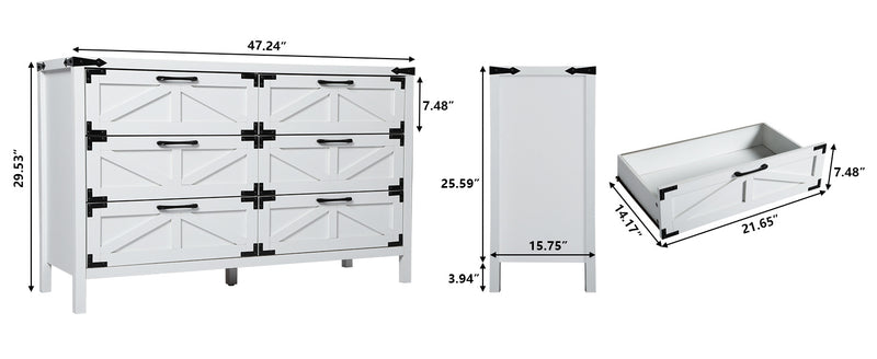 Multifunctional Dresser Barn Style