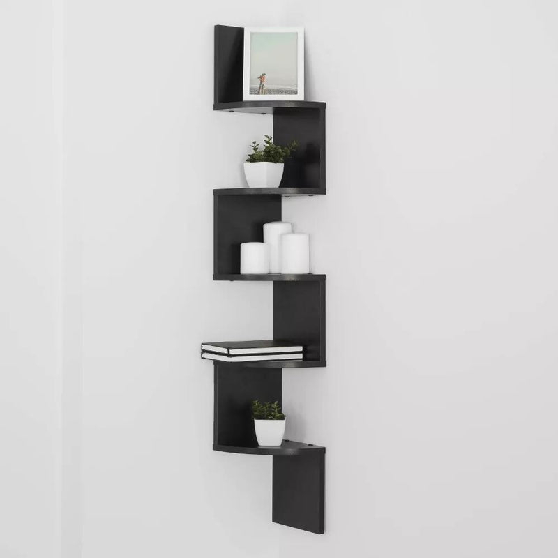 Zigzag Corner Shelf