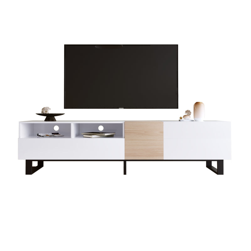 Modern TV Stand with Double Storage Space And Media Console Table