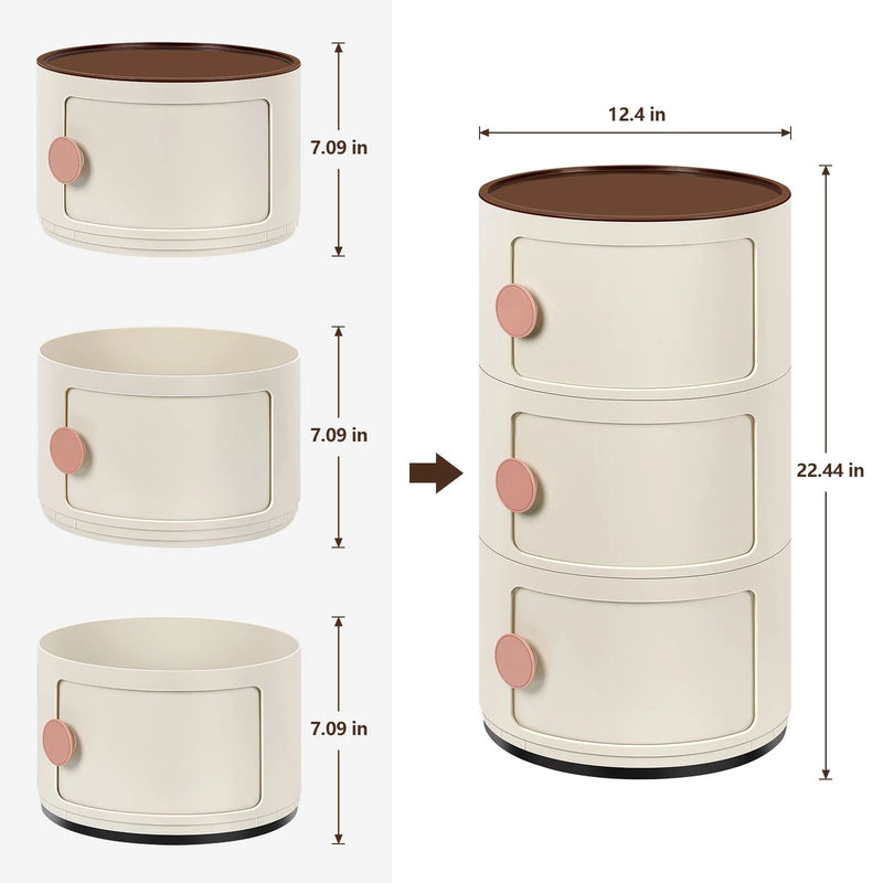 Round Bedside Table