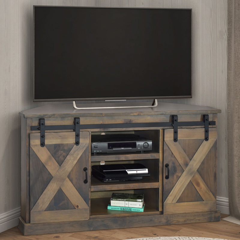 Farmhouse 66 inch Corner TV Stand