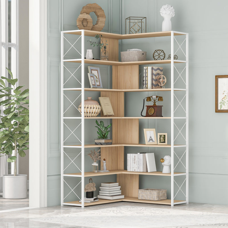 L-Shaped Corner Book Shelf