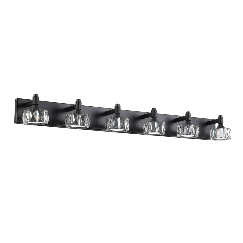 Modern Matte Black LED Vanity Light Fixture