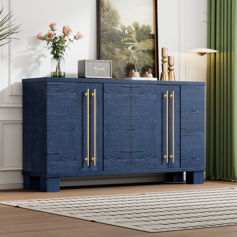 Traditional Style Sideboard with Gold Handles