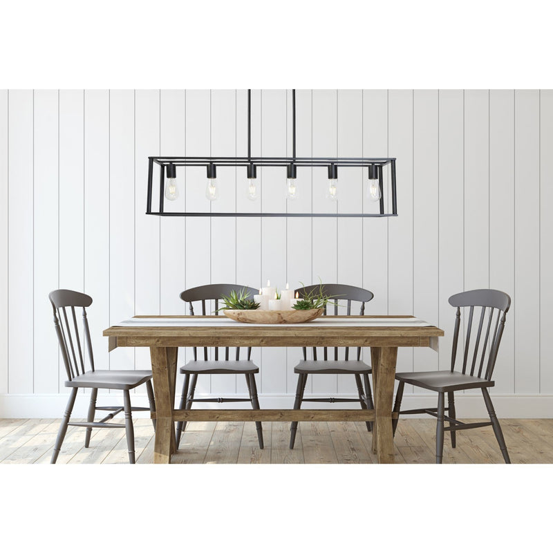 Rectangle Chandelier Contemporary Farmhouse Linear Pendant Lighting