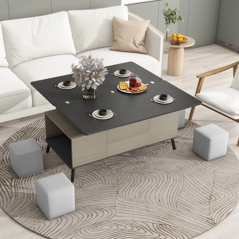 5 Pieces Lift Top Coffee Table Set