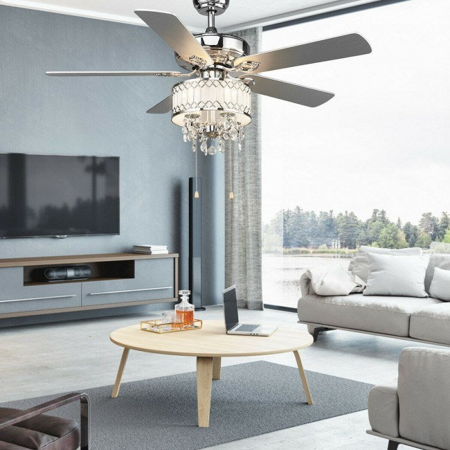 Crystal Ceiling Fan Lamp