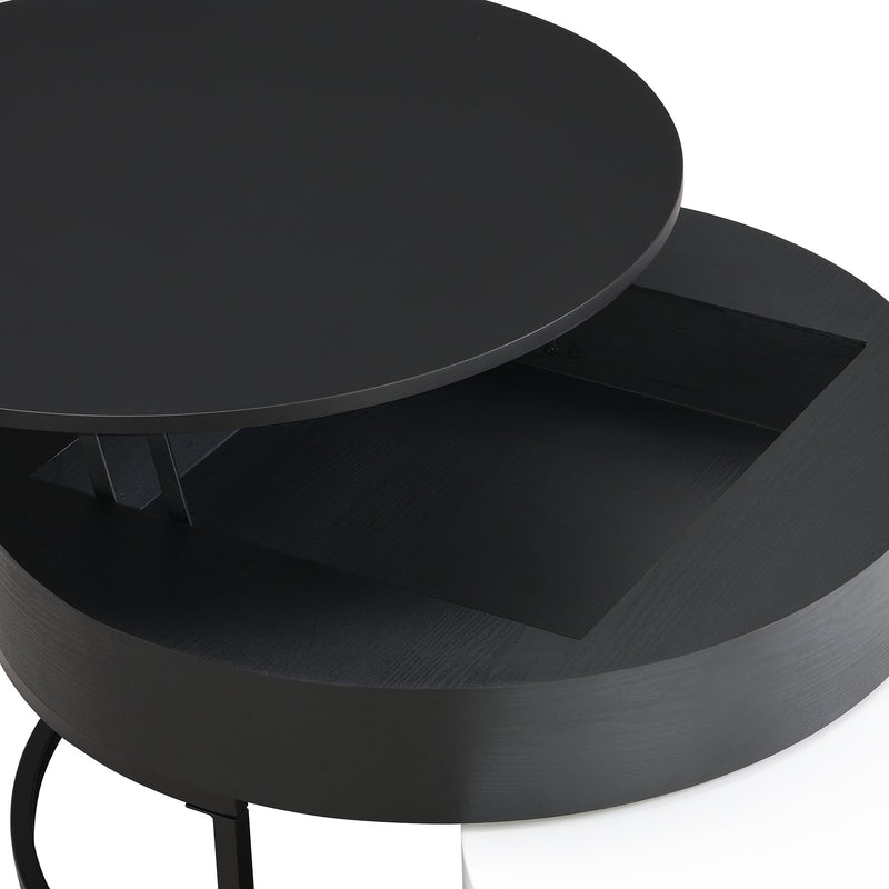 Modern Round Lift-top Coffee Table