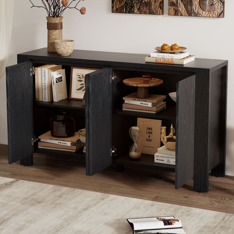 Retro Sideboard with Distressed Finish