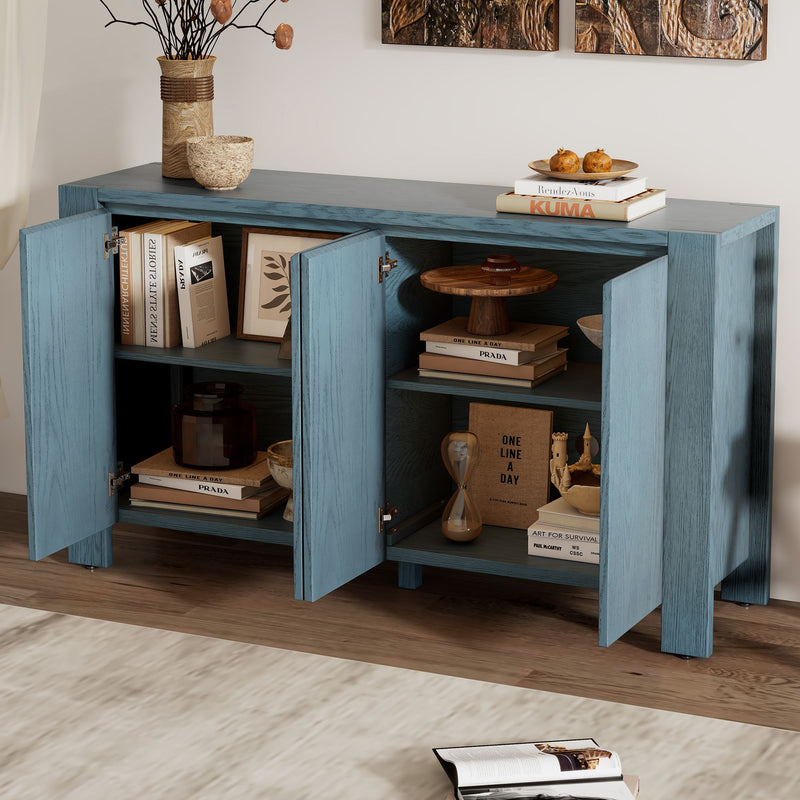 Retro Sideboard with Distressed Finish