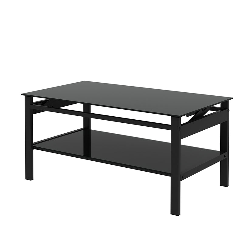 Modern Tempered Glass Coffee Table for Living Room