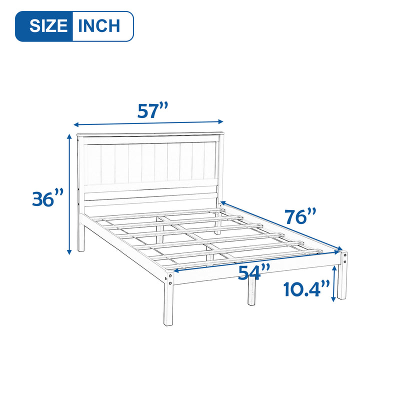 Platform Bed Frame with Headboard