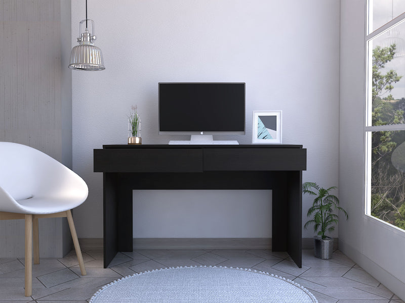 2-Drawer Computer Desk Black