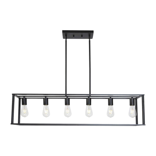 Rectangle Chandelier Contemporary Farmhouse Linear Pendant Lighting