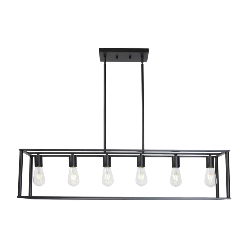 Rectangle Chandelier Contemporary Farmhouse Linear Pendant Lighting