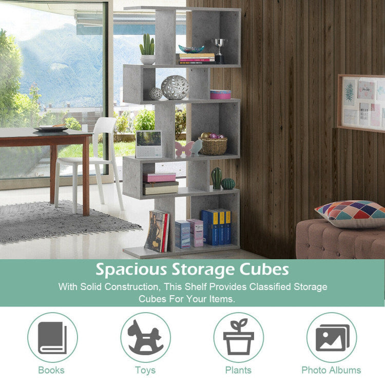 Cubes Ladder Shelf Corner Bookshelf