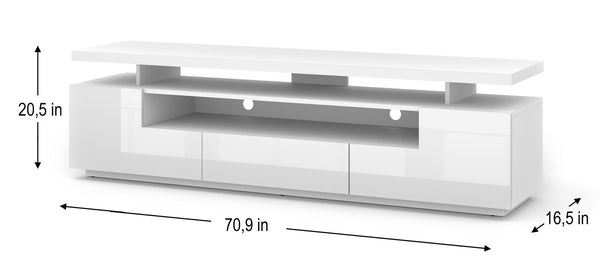 EVA TV STAND White