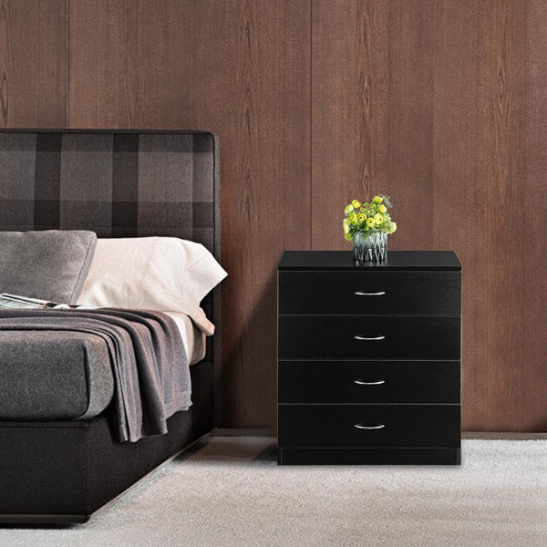 FCH Modern Simple 4-Drawer Dresser Black