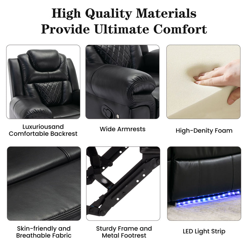 Home Theater Seating Manual Recliner