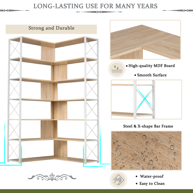 L-Shaped Corner Book Shelf