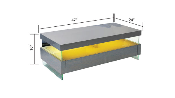 Modern & Contemporary Style Coffee Table in Gray