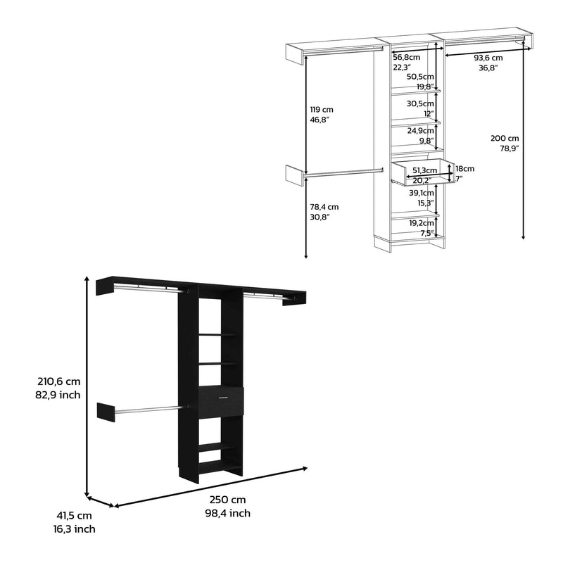 Closet System Black