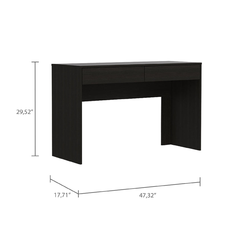 2-Drawer Computer Desk Black