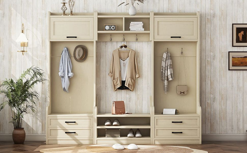 4-in-1 Detachable Hall Storage